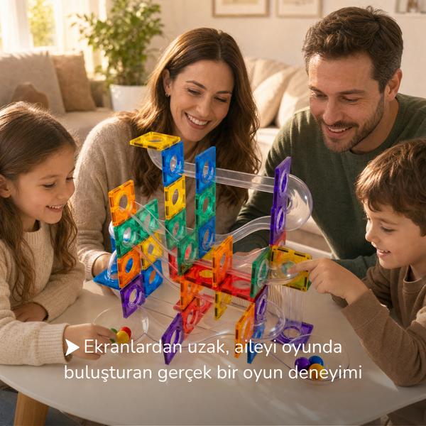 104 Parçalı Manyetik Parkur Seti