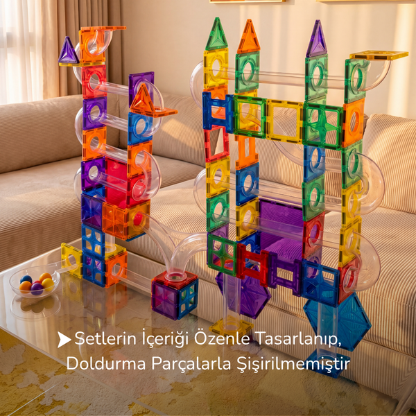 168 Parçalı Manyetik Parkur Seti