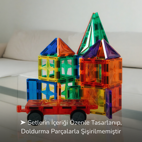 37 Parçalı Manuel Arabalı Yapı Seti