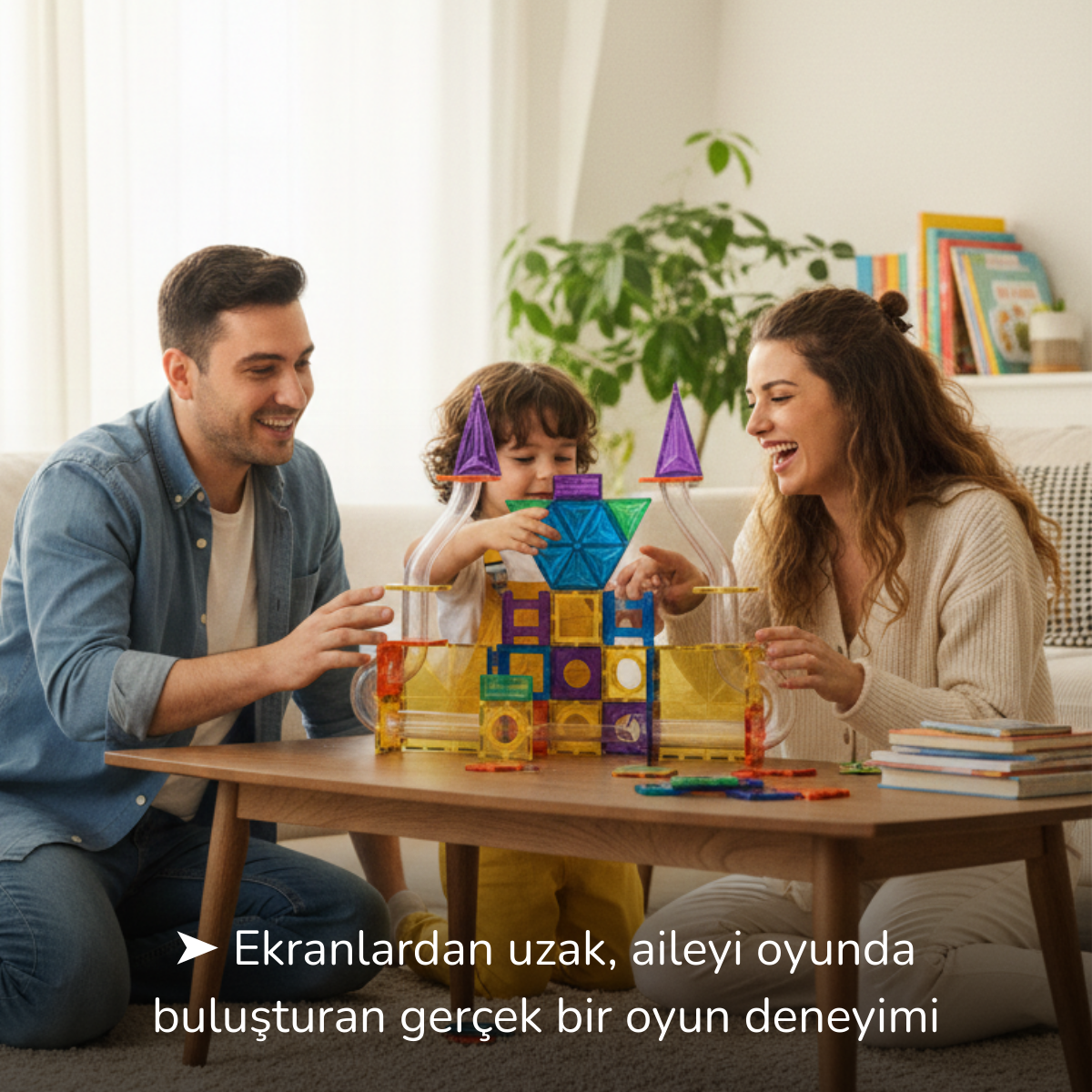 61 Parçalı Manyetik Parkur ve Yapı Seti